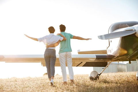 Romance Aircraft Flight + Scenic Tour + 3 Course Lunch + Beer Tasting + Hamper - Tourism Search 0
