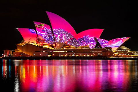 Vivid 90-Minute Sydney Harbour Small Group Catamaran Cruise - Tourism Search 1